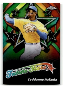 2025 Topps Chrome Ceddanne Rafaela #FS-11 Future Stars Boston Red Sox - Picture 1 of 2