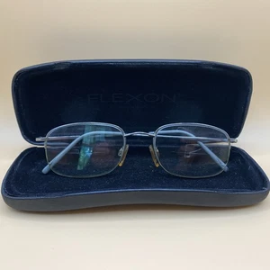 Flexon Marchon 606 Titanium Rectangle Gunmetal Mens Eyeglasses Frame 52-19-140 - Picture 1 of 7