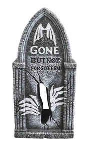 24" Blow Mold "Gone but not Forgotten" Staked Tombstone Outdoor Halloween Decor - Picture 1 of 13