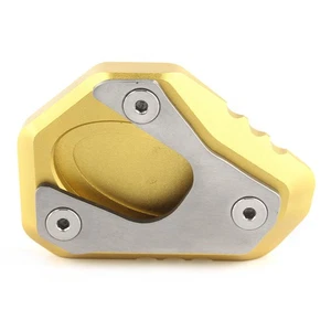 Fit Kawasaki Z650 2017-2018 Aluminum Side Kick Stand Extension Plate Pad Gold - Picture 1 of 4