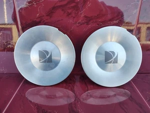 2002-2007 Saturn Vue Machined Center Caps (2) Silver Factory OEM # 9595659 - Picture 1 of 14