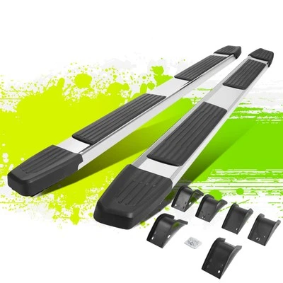 6" Flat Style Polished Step Bar Running Boards for Dodge Ram 1500 Quad Cab 09-22 - Image 1 of 4