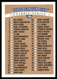 1996 Topps Stadium Club - Checklist #1-#90 - Picture 1 of 2
