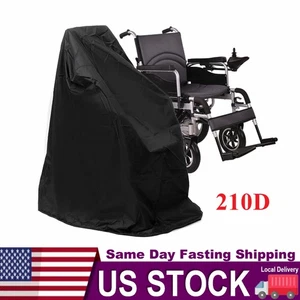 Wheelchair Cover Power Chair Balck Wheel Chair Cover Black Waterproof Dustproof - Picture 1 of 15