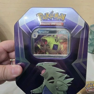 New SEALED Pokemon Cards Tin Tyranitar - Picture 1 of 2