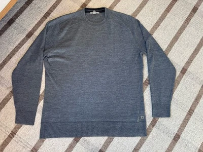 Smartwool Merino Men’s Gray Crewneck Sweater Large Preppy Long Sleeve - Image 1 of 4