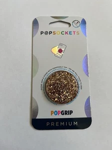 PopSocket PopGrip Premium - Foil Rose Gold Glitter - Photo 1 sur 2
