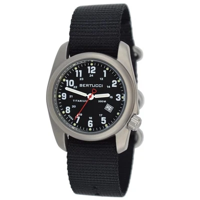 BERTUCCI® 40 mm Titanium Field Watch - A-2T Original Classic™ - Black Dial, - Image 1 of 4