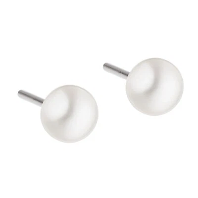 Ernstes Design Ohrringe Perle E146 Edelstahl Stecker Ohrstecker Süßwasserperle - Bild 1 von 3