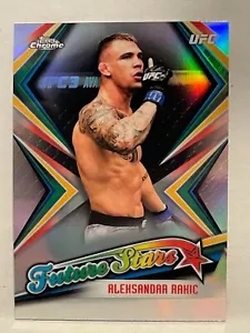 ALEKSANDAR RAKIC 2019 TOPPS UFC CHROME FUTURE STARS #FS-AR ROOKIE RC REFRACTOR - Picture 1 of 3