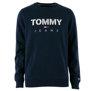 TOMMY JEANS Herren Sweatshirt Novel Logo Crew Dunkelblau / M / Sweater, Pullover - Bild 1 von 4