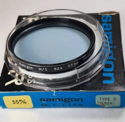 55mm Multi-Coated MC 82A 82 A Conversion Glass Lens Filter 55 mm 82-A MC Japan - Image 1 of 3
