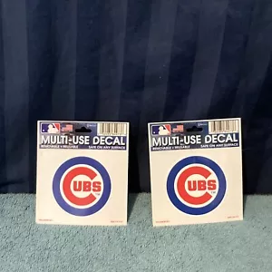 WinCraft Chicago Cubs Multi Use Decal Removable & Reusable Set of 2 J4/2 - Picture 1 of 4