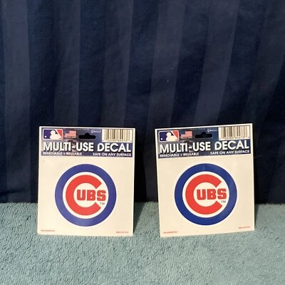 WinCraft Chicago Cubs Multi Use Decal Removable & Reusable Set of 2       J4/2 - Image 1 of 4
