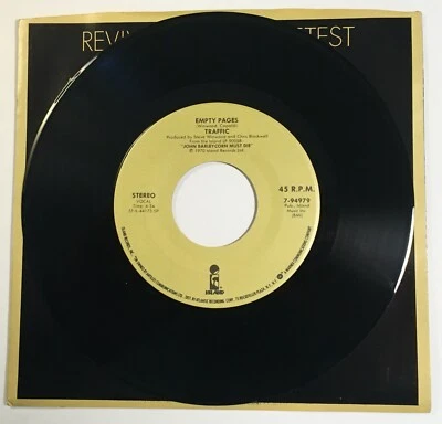 Traffic / Empty Pages & Forty Thousand Headman / Island 1985 45 Mint! - Image 1 of 4
