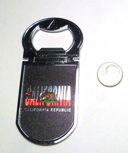 California Flip Flop Magnet Bottle Opener Refrigerator - Picture 1 of 3