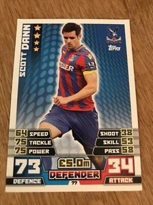 Scott Dann Crystal Palace FC Match Attax 2014/15 Football Card - Picture 1 of 2
