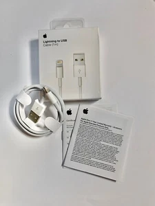 Apple lightning to usb cable 1m for iPhone - Picture 1 of 4
