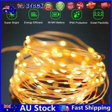 AU Solar String Lamp LED Fairy Lamp Waterproof Copper Wire Atmosphere Lighting T