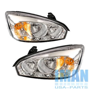Carcasa cromada para Chevy Malibu 2004-2008 con faros reflectores ámbar lámparas - Imagen 1 de 9