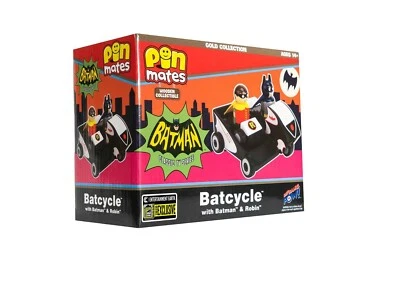 Pin Mates Batcycle con Batman y Robin Madera Exclusivo de Convención  Foto 1 de 2