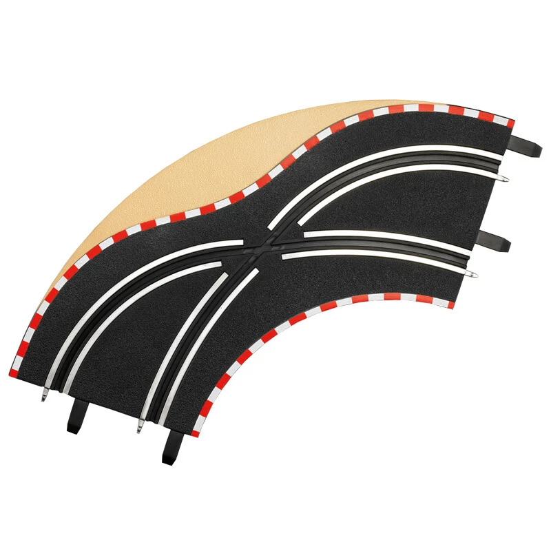 NUEVO Curva de cambio de carril Carrera 1/90 (2 piezas) ¡¡¡Solo con GO!!! y Digital 1/43 Foto 1 de 1