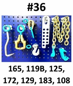 SET#36 - 7 Piece value set AUTO BODY FRAME MACHINE PULLING CLAMPS TOOLS - Picture 1 of 8