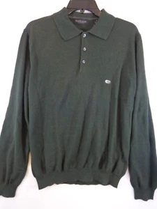 Van Heusen Long Sleeve Polo Shirt Men's Small Forest Green New With Tags Soft - Picture 1 of 11