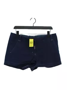 J. Crew Women's Shorts UK 10 Blue 100% Cotton Cut-Off - Picture 1 of 5