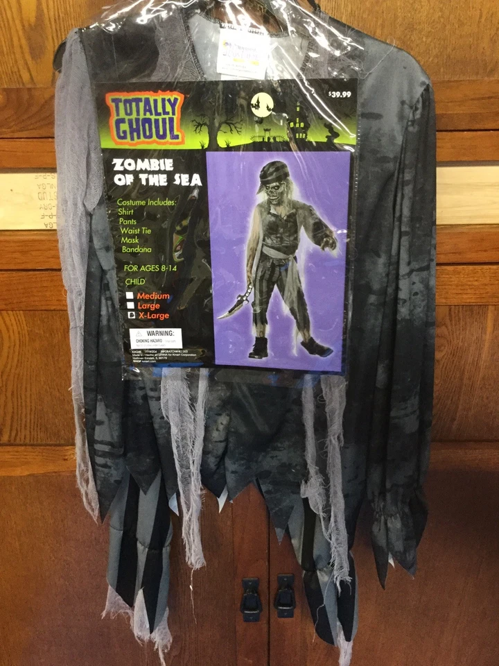 NUEVO CON ETIQUETAS Disfraz Totally Ghoul ZOMBIE del Mar Niños XL Edad 8-14 Halloween ENVÍO RÁPIDO Foto 1 de 1