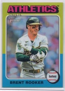 Brent Rooker 2024 Topps Heritage Baseball Chrome Refractor #279/575 - Picture 1 of 2