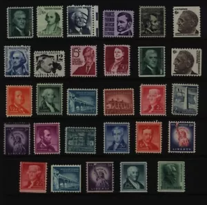 29 Mint US regular issue stampsl Mostly FVF/NH Inc Paur Revere Coil. - Picture 1 of 1