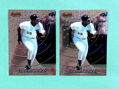 Tarjeta Bowman's Best Frank Thomas 1997 #38 lote de 2 Chicago White Sox Salón de la fama Foto 1 de 3