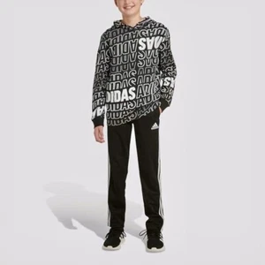 Adidas Boys Hoodie - Size 5 Street Style Meets Sporty Comfort NWT - Picture 1 of 10