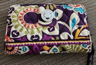 Cartera clutch Vera Bradley acolchada Hipster Turnlock Foto 1 de 4