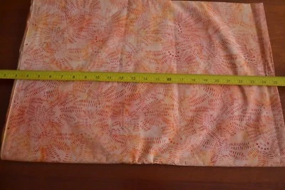 Por 1/2 yarda, naranja floral sobre naranja tela Batik/Moda/Mirage Batiks/4502-13, M9052 Foto 1 de 4