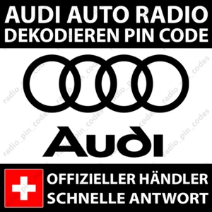 AUDI RADIO DEKODIEREN PIN CODE CHORUS CONCERT GAMMA SYMPHONY NAVIGATION RNS-E - Bild 1 von 4