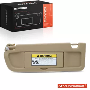 A-Premium Front Left DriverSide Beige Sun Visor w/ Mirror for Honda Civic 09-11 - Picture 1 of 8