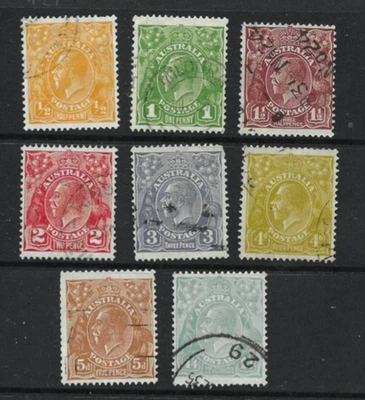 A very nice mainly 1930's Australian George V group - Image 1 of 2