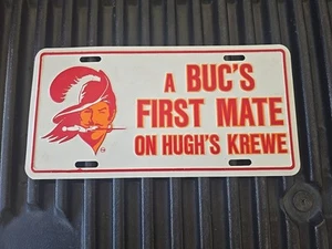 Vintage RARE TAMPA BAY BUCCANEERS LICENSE PLATE  BUCCO BRUCE - Picture 1 of 7