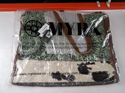 Myra Bag Green Floral Print Weekender Bag S-1192 - Image 1 of 4