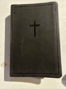 Holy Bible NIV Zondervan 2011 Italian Duo-Tone Compact Pocket Size Grey - Picture 1 of 6