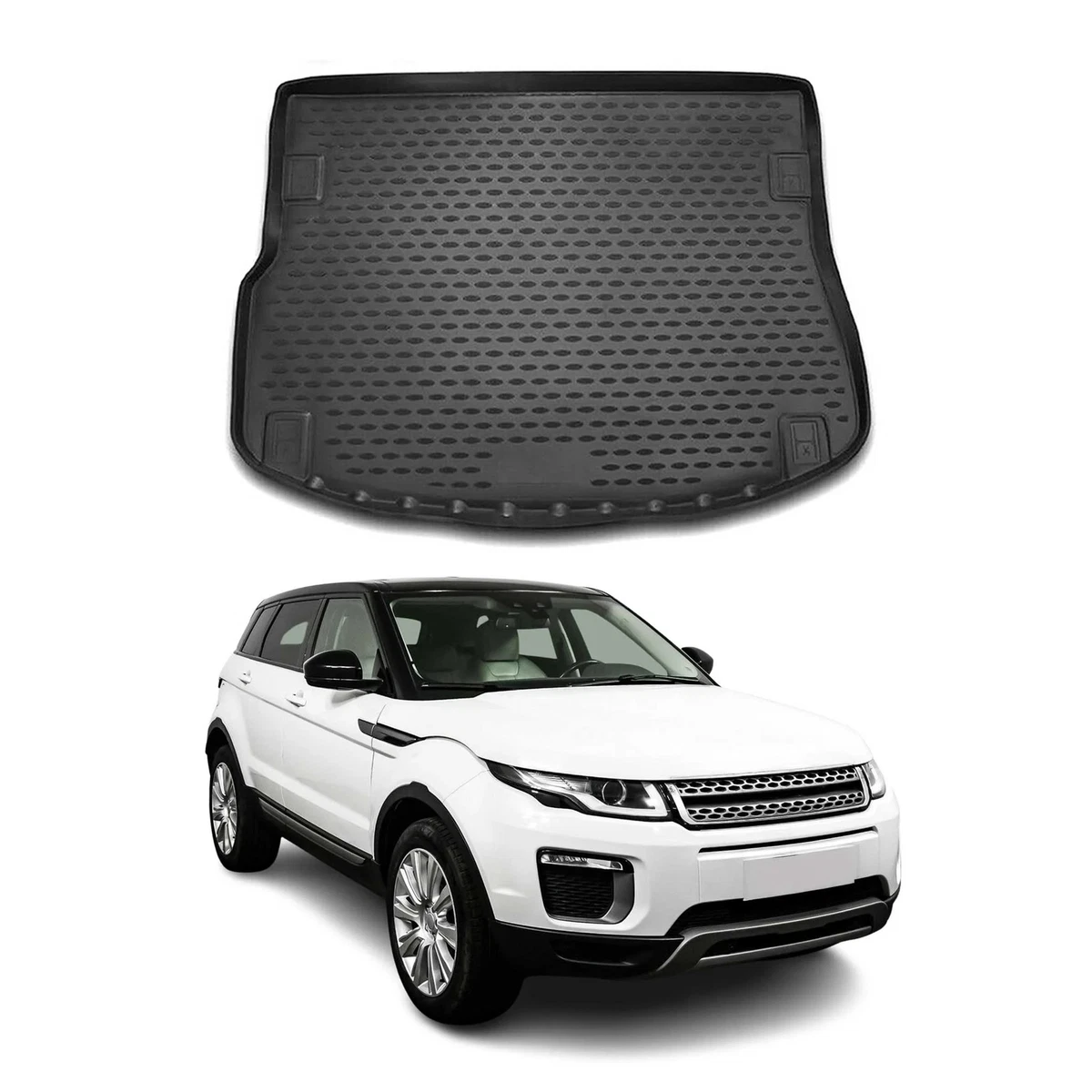 Cnwaga3 - Protector De Borde De Puerta Lateral Para Range Rover Evoque 2012, 2013, 2017, 2015, 2016, 2017, 2016, 2017, 2017, 2017, 2018, 2019, Negro Mate Y Gris Mate