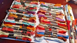 DMC 50 Embroidery Skeins $10.00   Lot 1 - Picture 1 of 7