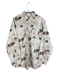 NWT Mens Columbia River Lodge Duck hunting heavy canvas flannel shirt sz M - Picture 1 of 11