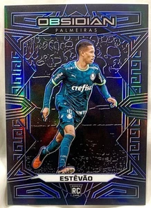 2023-24 Panini Obsidian Estevao /20 Electric Etch Blue RC #182 Palmeiras Rookie - Bild 1 von 2
