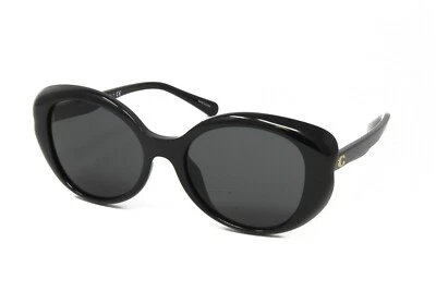 Gafas de sol Coach para mujer ojo de gato HC8306U 500287 negras 54 mm grises lentes ¡NUEVAS! Foto 1 de 4