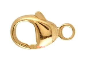 16mm 14k GOLD FILLED Yellow Lobster Necklace TRIGGER Clasp + OPEN JUMP RING - Picture 1 of 6