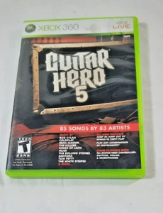 Guitar Hero 5 (Microsoft Xbox 360, 2009) CIB Complete w/ Manual TESTED Working - Picture 1 of 3