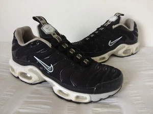 Nike Air Max Plus TN Tuned Womens Trainers Black White Grey UK 6 (604133-004) - Picture 1 of 12
